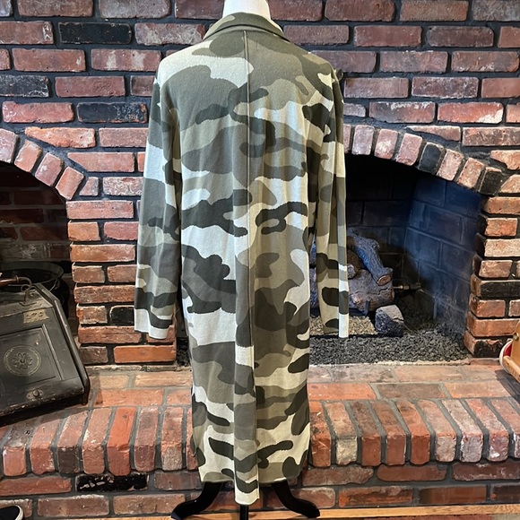 Anthropologie Maeve Kieran Camo Sweater Coat size small - Picture 6 of 10